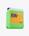Transparent Plastic 5L Jerrycan Mockup
