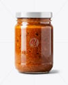 Glass Jar with Meat Ragu Mockup