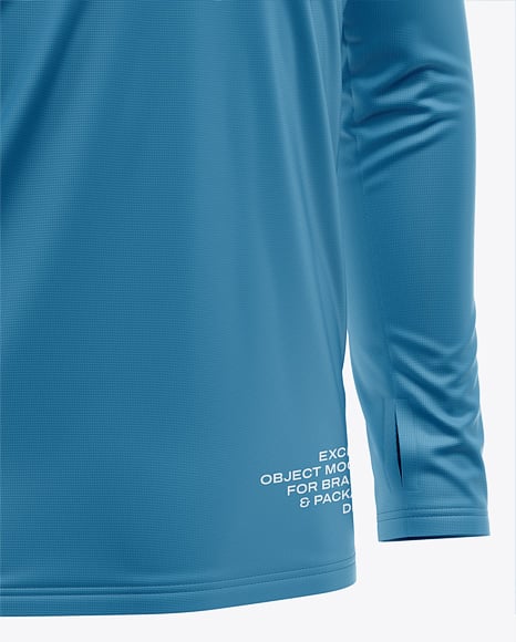 ¼ Zipper Mock Neck Long Sleeve Jersey