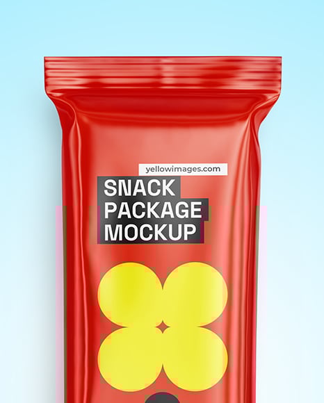 Glossy Snack Package Mockup