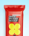 Glossy Snack Package Mockup