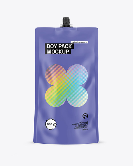 Matte Doy Pack Mockup - Coffee pouch mockup