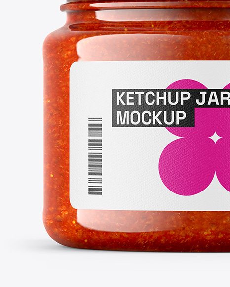 Tomato Sauce Jar Mockup