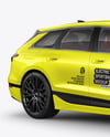 Electric Sportback Car Mockup - Half Side View