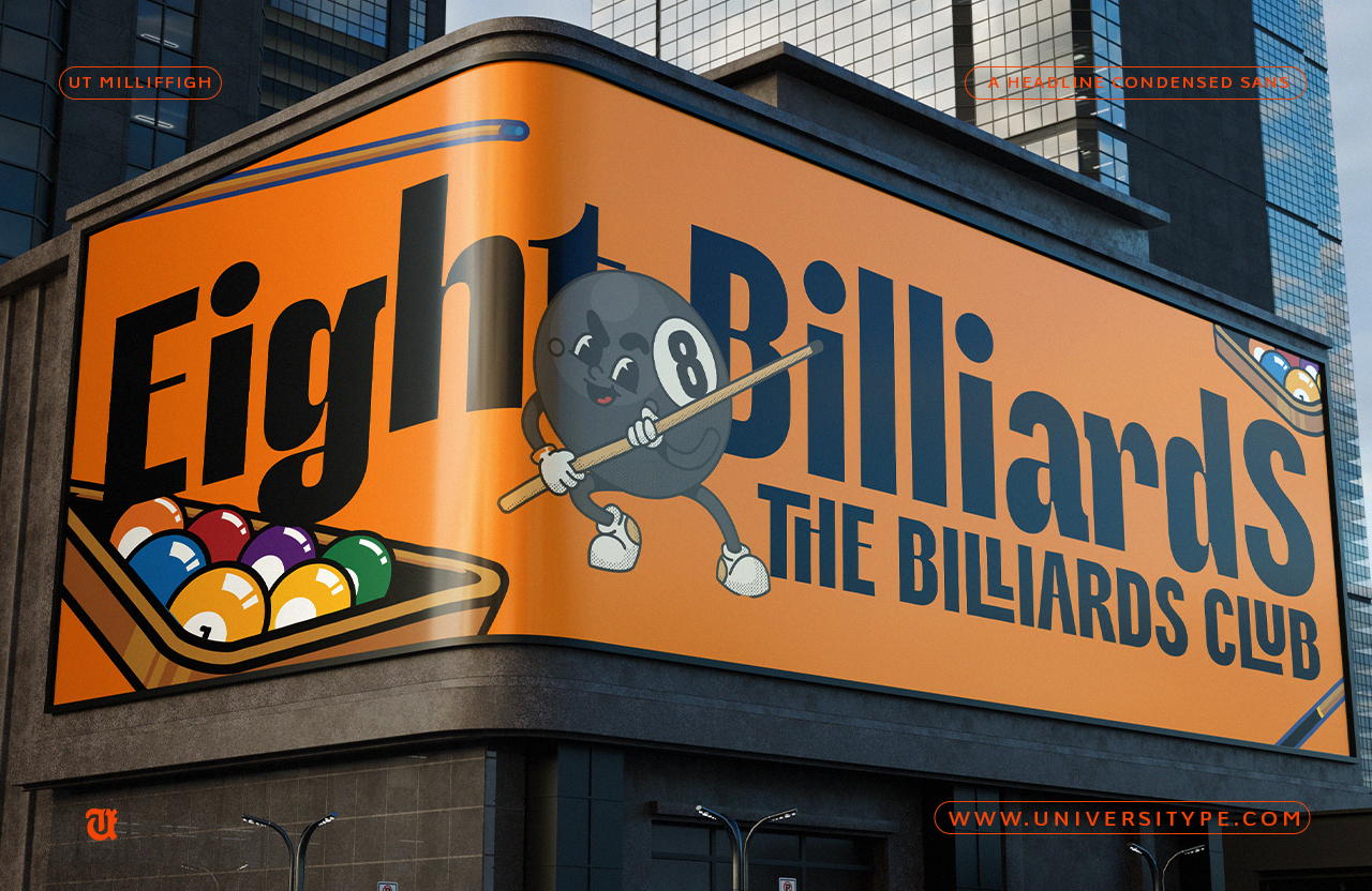 UT Milliffigh - A headline Condensaed Font