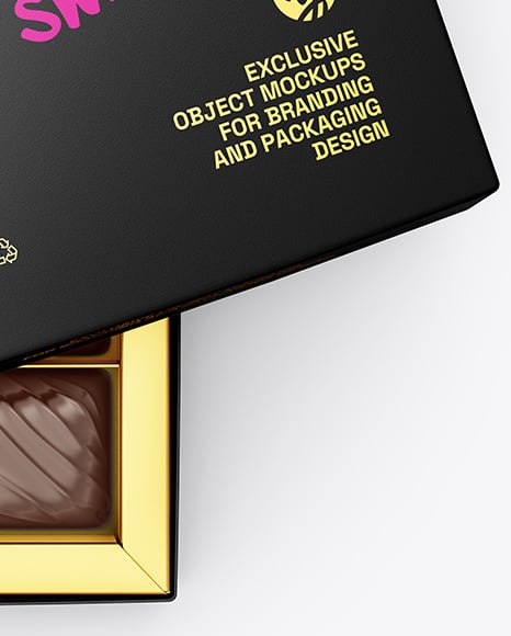 Chocolate Sweets Box Mockup
