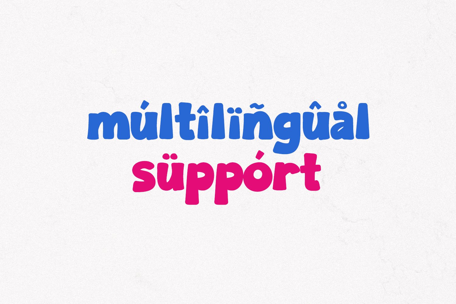 Poow Geudy Delightfully Chunky Cartoon Font