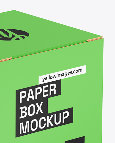 Paper Box Mockup