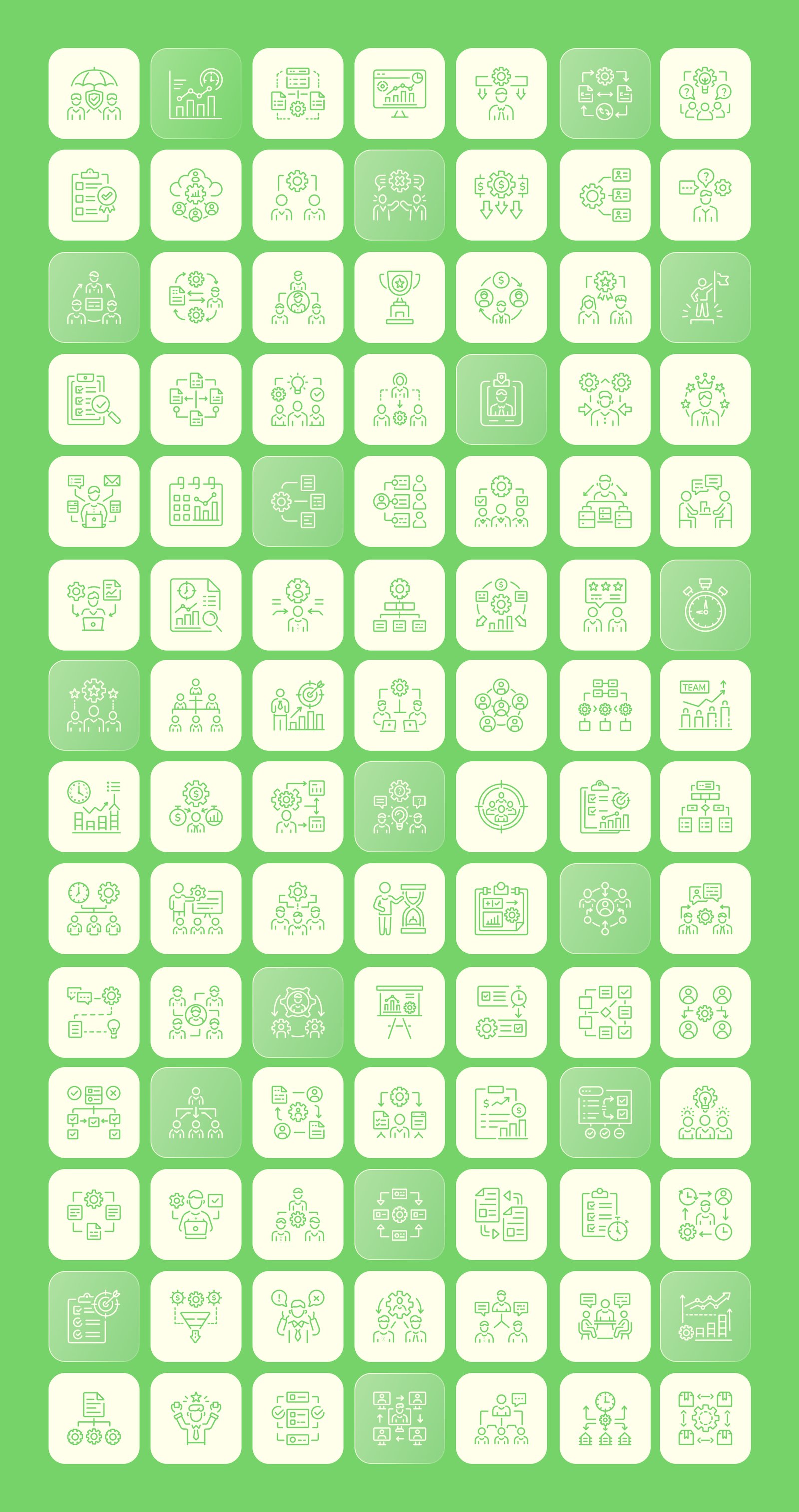 Management Icons Set