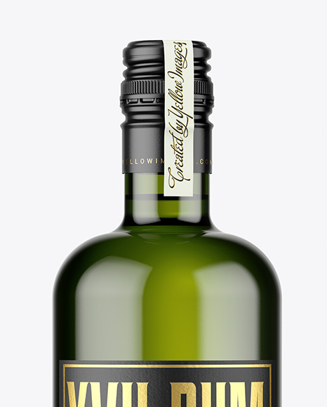 Dark Glass Bottle Mockup