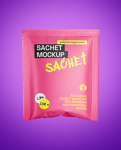 Matte Sachet Mockup