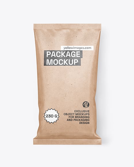Kraft Package Mockup - Coffee packaging mockup