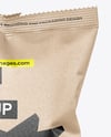 Kraft Paper Snack Bag Mockup
