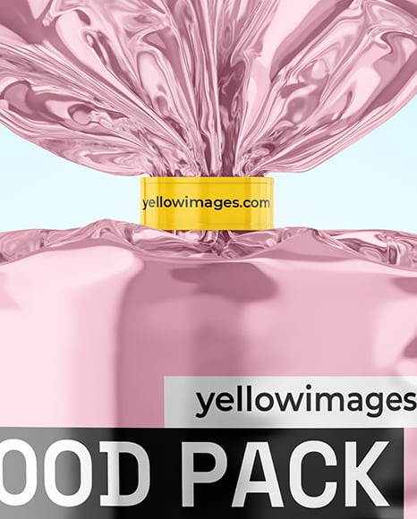 Glossy Metallic Package Mockup