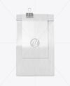 Kraft Coffee Bag Mockup with Clip – Front View