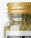 Glass Jar with Fennel Seeds Mockup