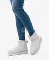 Pair of UGG Boots on Woman's Legs Mockup