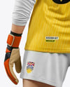 Female Soccer Goalkeeper Wearing Long Sleeve Jersey Mockup