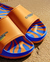 Slide Sandals on the Beach Mockup
