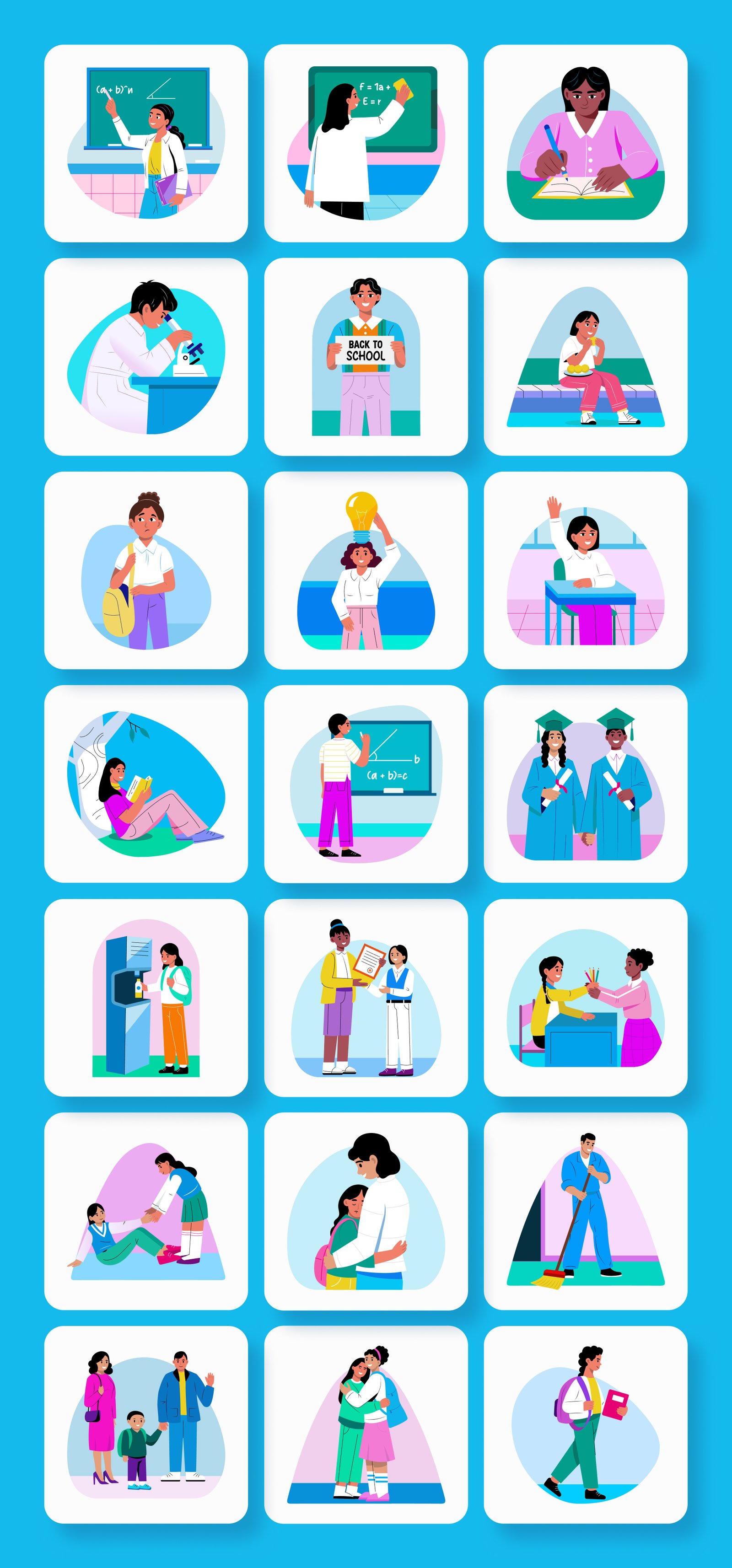 Back To School Illustration Art Pack