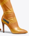 Pair of Over-The-Knee Boots on Women's Legs Mockup