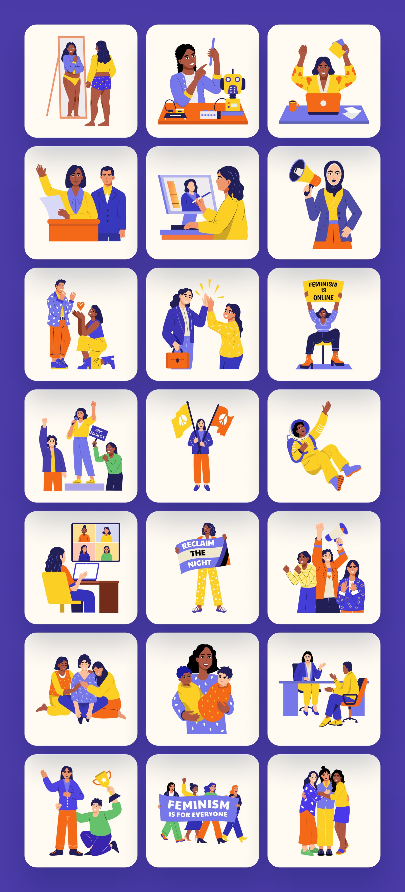 Feminist Icons Illustration