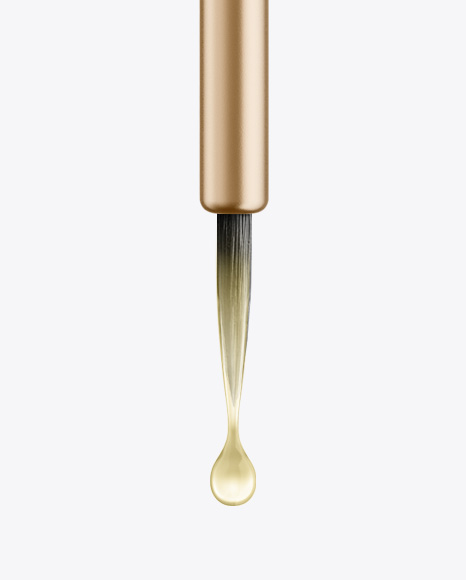 Metallic Hairoil Applicator Tube Mockup