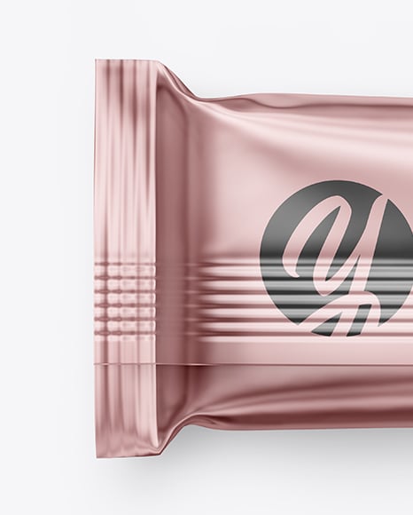 Matte Metallic Snack Package Mockup
