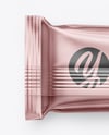 Matte Metallic Snack Package Mockup