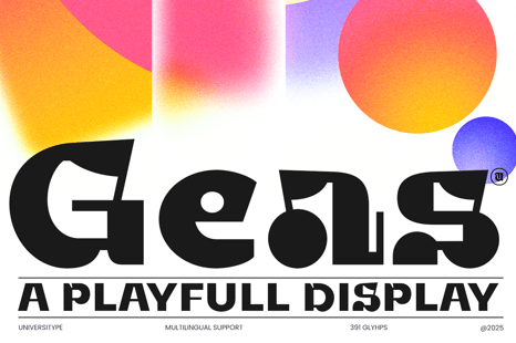 UT Geas - A Playful Display Font