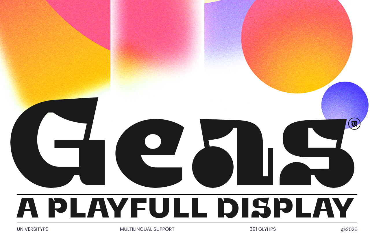 UT Geas - A Playful Display Font