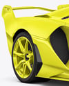 Sport Car Mockup - Front Half Side View
