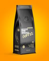 Matte Coffee Bag Mockup - Half Side view
