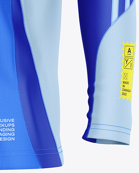 Training Long Sleeve Jersey Mockup - Half Side view