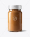 Glass Jar with Cinnamon Powder Mockup