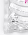 Transparent Clear Plastic Flow-Pack with Sausages Mockup