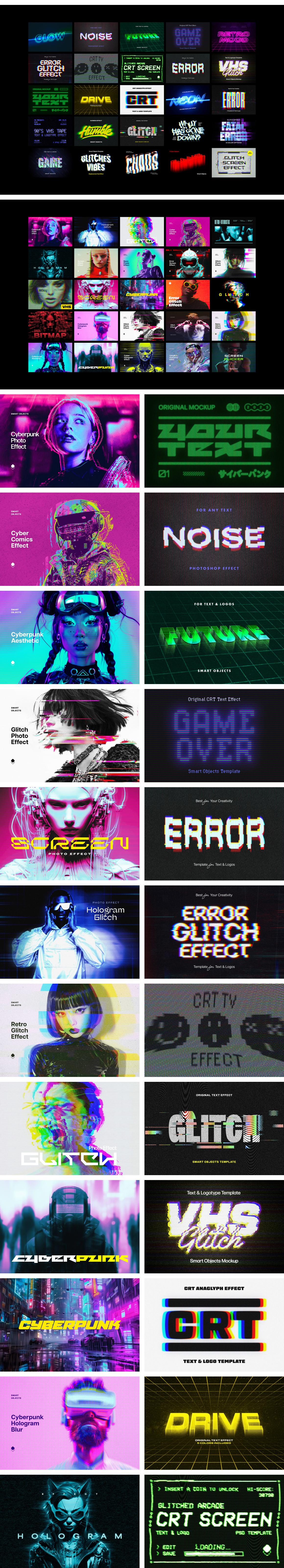 Cyberpunk Photoshop Effects Bundle