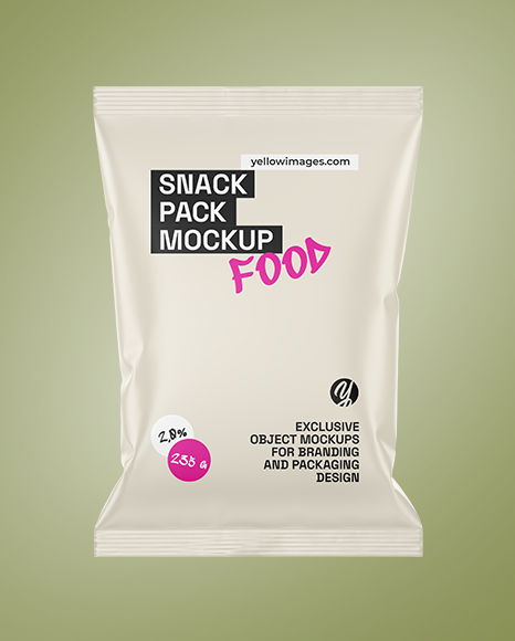 Matte Snack Pack Mockup