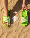Slide Sandals on Women's Legs Mockup