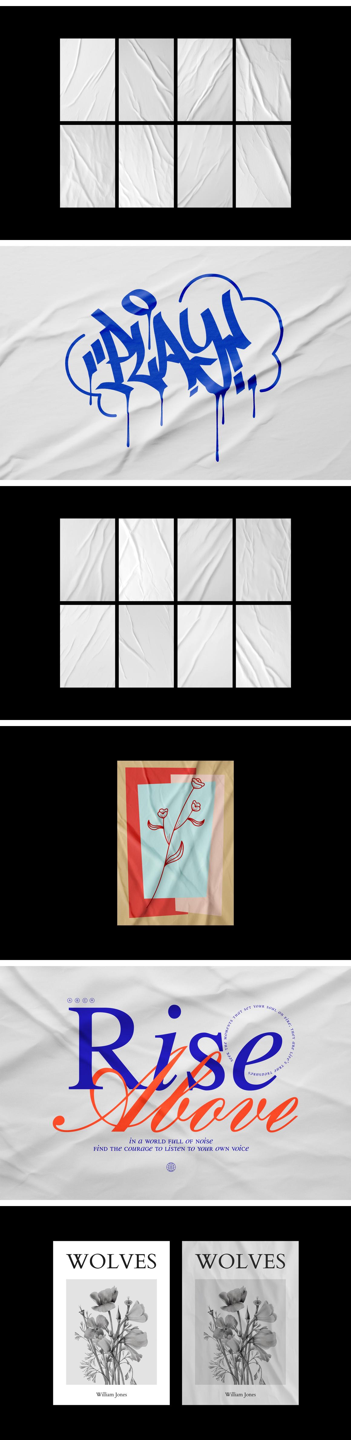 Glued Paper Textures Collection