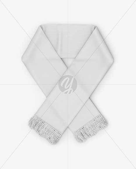 Fan Scarf Mockup - Top View