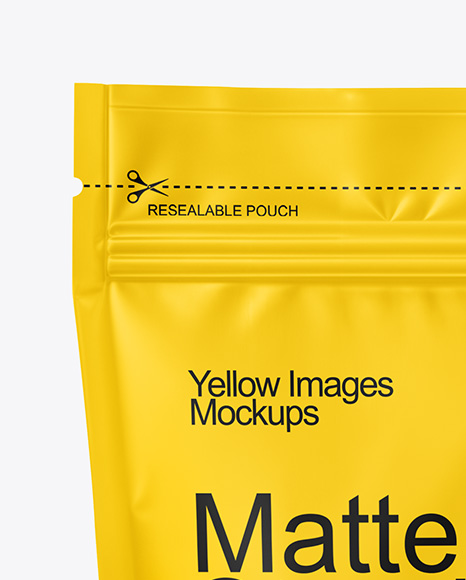 Matte Stand-Up Pouch Mockup