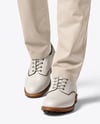 Man Wearing Golf Shirt and Chinos Mockup