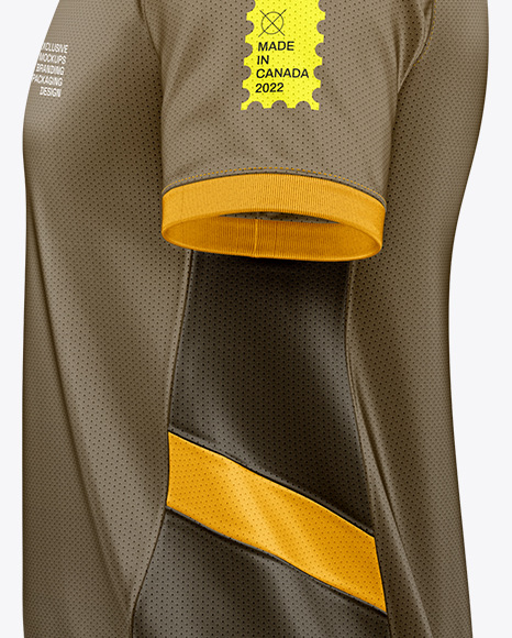 Round Collar Soccer Jersey Mockup