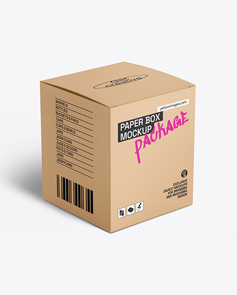 Paper Box Mockup