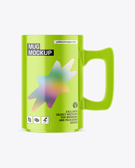 Glossy Mug Mockup - Coffee packaging mockup