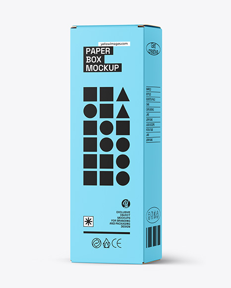 Matte Cosmetic Tube with Box Mockup