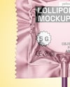 Metallic Lollipop Sachet Mockup