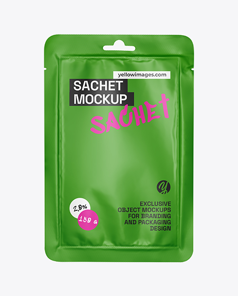Matte Sachet Mockup