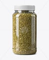 Plastic Spice Jar with Oregano Mockup